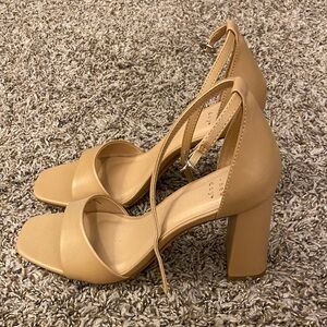 a new day Tan Block Heel Sandals